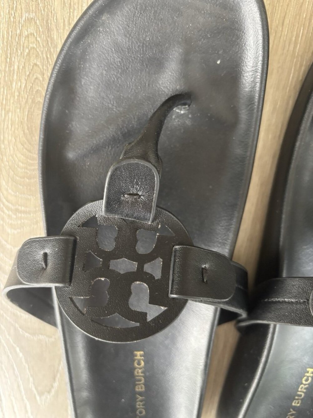 Tory Burch Miller Cloud Women's Black Sandals Size 10 - Picture 2 of 7